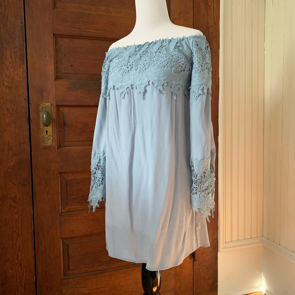 Willow and Clay off the shoulder dress